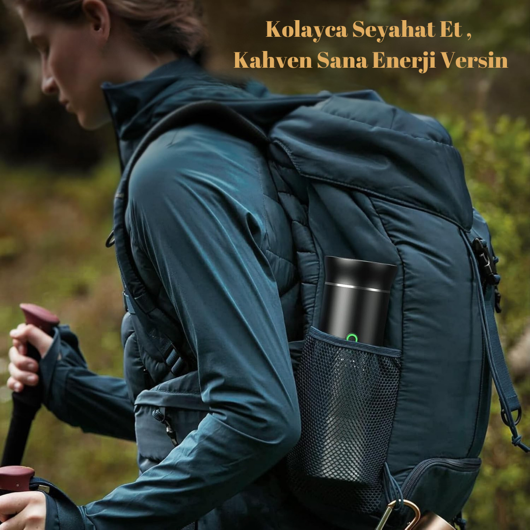 Taşınabilir Portable Espresso Makinesi-Seyahat -Yolculuk-Kamp